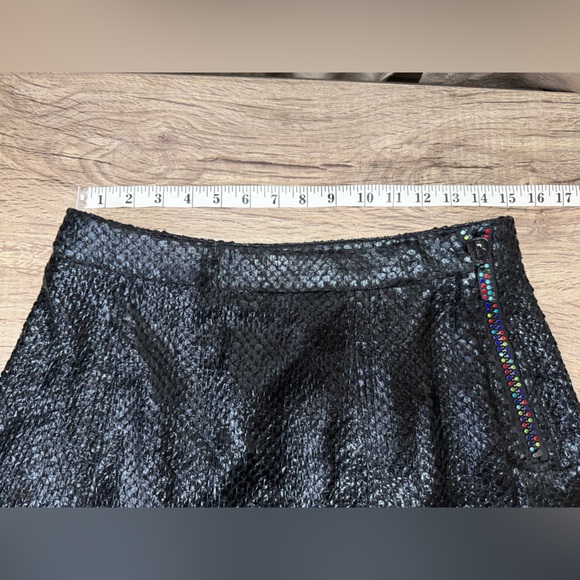 Queen of Sparkle Black Metallic Bubble Skirt size medium - Picture 6 of 9